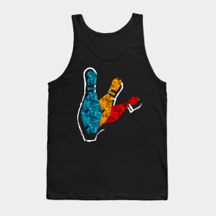 Retro Bowling Pins Tank Top